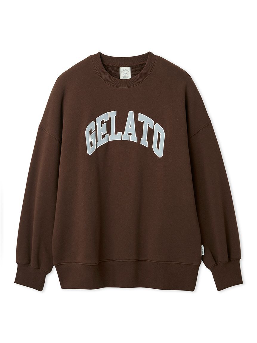 gelato pique「カレッジロゴ裏毛プルオーバー」|ルームウェア|