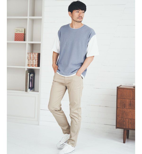 ikka「5分フェイクベストT」|Tシャツ・カットソー|