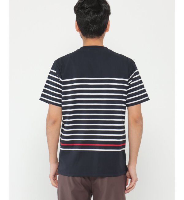 ikka「VORTEXパネルボーダーTシャツ」|Tシャツ・カットソー|