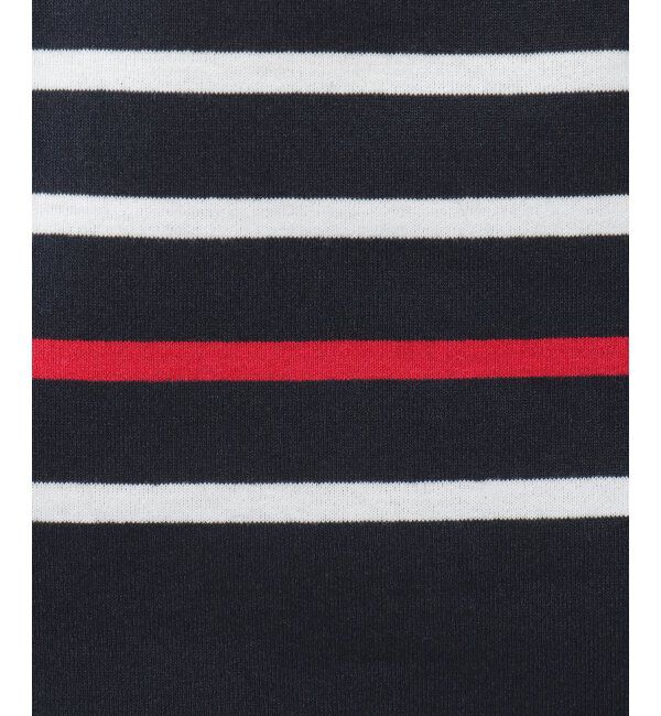 ikka「VORTEXパネルボーダーTシャツ」|Tシャツ・カットソー|
