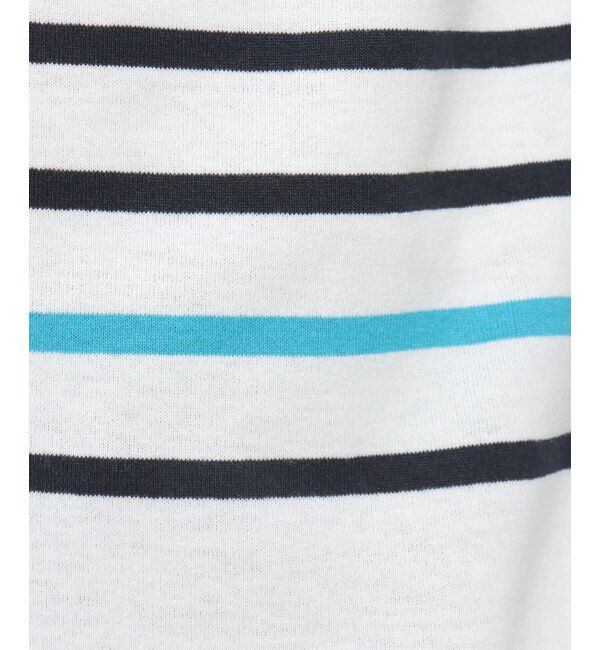 ikka「VORTEXパネルボーダーTシャツ」|Tシャツ・カットソー|
