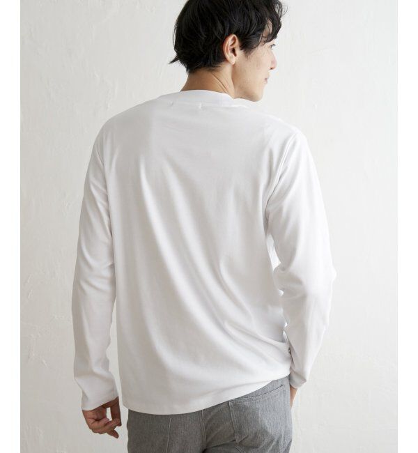 IKKA LOUNGE「ポンチクルーネックジャケットロンT」|Tシャツ・カットソー|