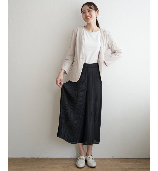 IKKA LOUNGE「シフォンプリーツガウチョパンツ」|その他|
