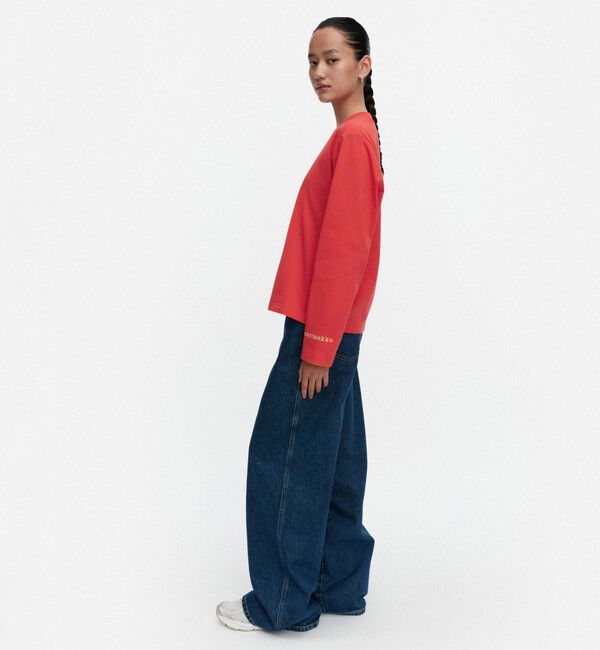 Marimekko「Elve Musta Tamma Placement カットソー」|シャツ・ブラウス|
