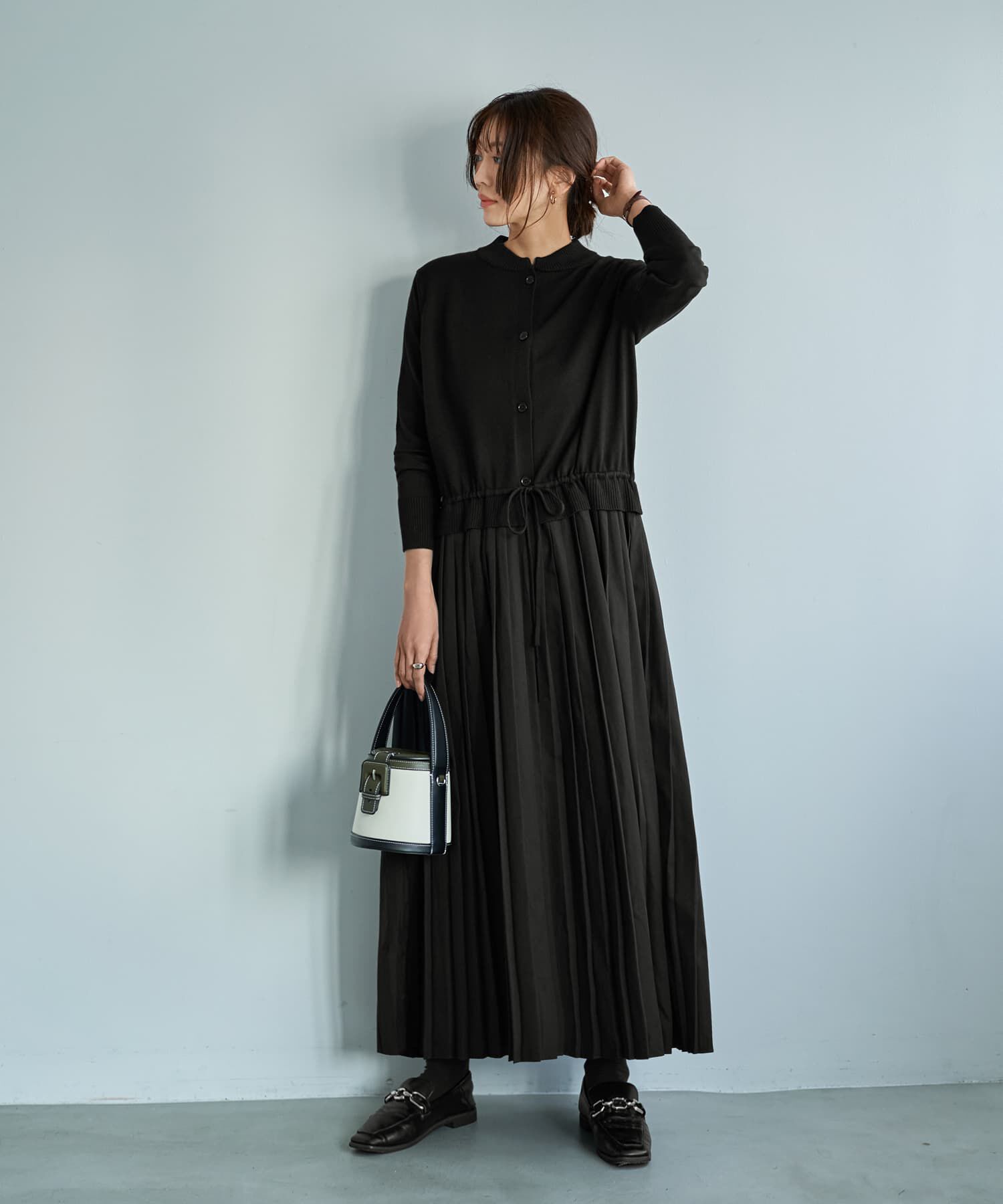 STYLE DELI「プリーツスカートドッキングワンピース」|ワンピース|