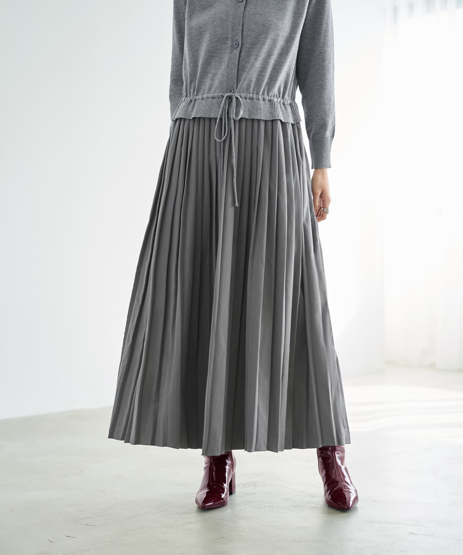 STYLE DELI「プリーツスカートドッキングワンピース」|ワンピース|
