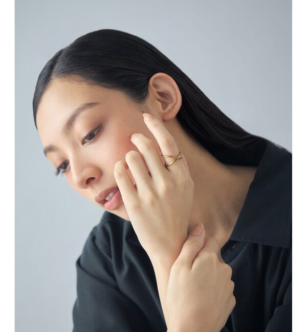 Jouete「[ジェンダレス] フォークリング クロス」|リング|