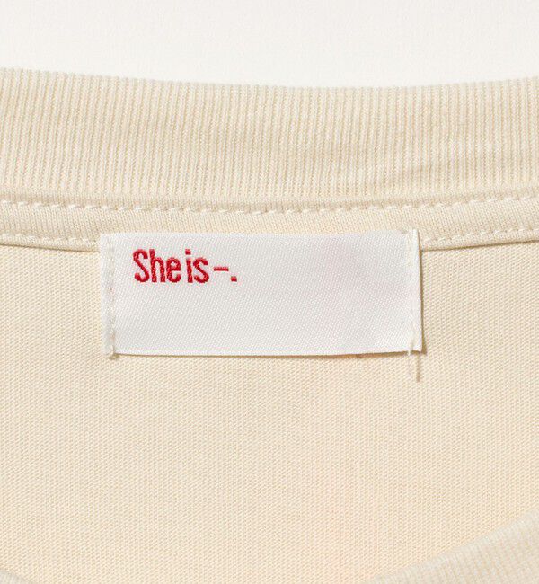 BEAUTY&YOUTH UNITED ARROWS「【別注】＜She is-.＞プリント Tシャツ」|Tシャツ・カットソー|