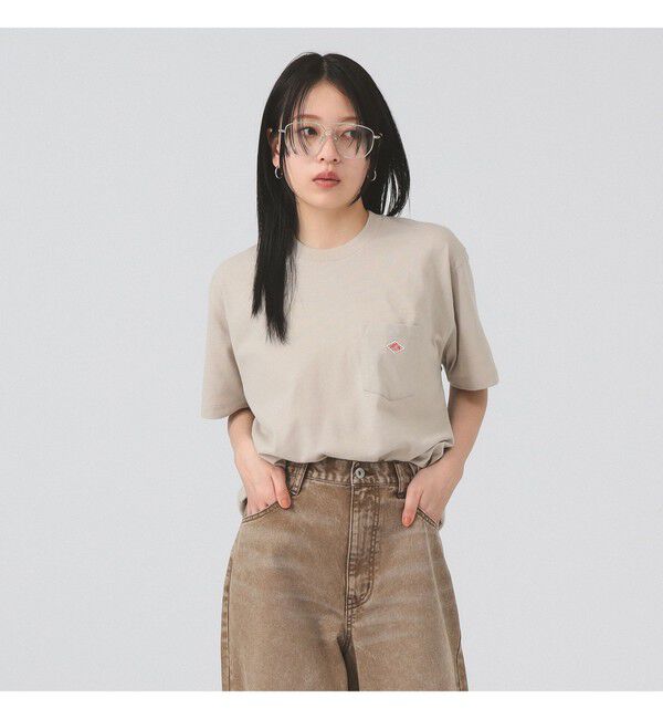 Ray BEAMS 「DANTON / ソリッド ポケット Tシャツ」|Tシャツ・カットソー|050_GREIGE