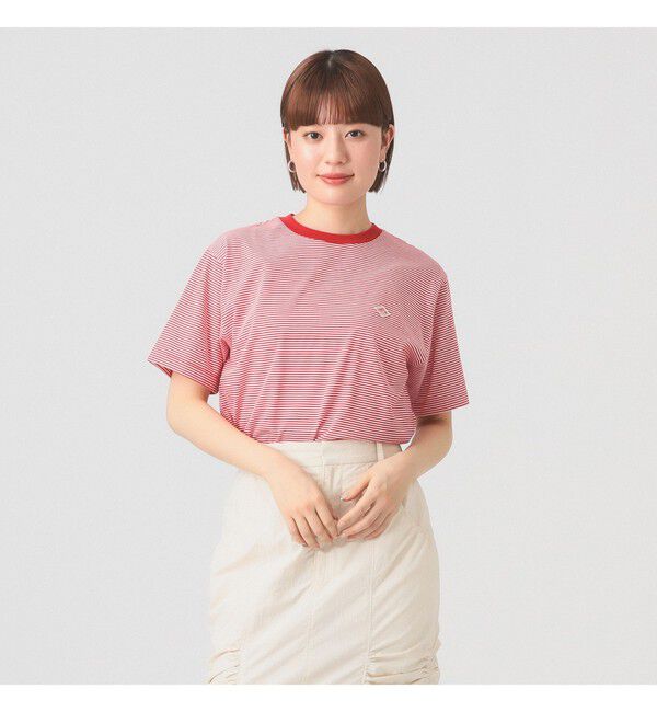 Ray BEAMS 「DANTON / ストライプ インナー Tシャツ」|Tシャツ・カットソー|5501_RED*WHT