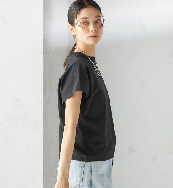 SHIPS for women「《一部追加予約》〈接触冷感〉ポンチ ドルマン TEE」|Tシャツ・カットソー|