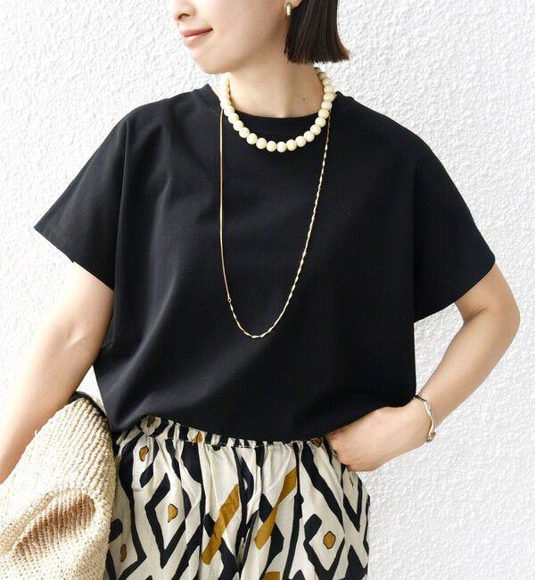 SHIPS for women「《一部追加予約》〈接触冷感〉ポンチ ドルマン TEE」|Tシャツ・カットソー|