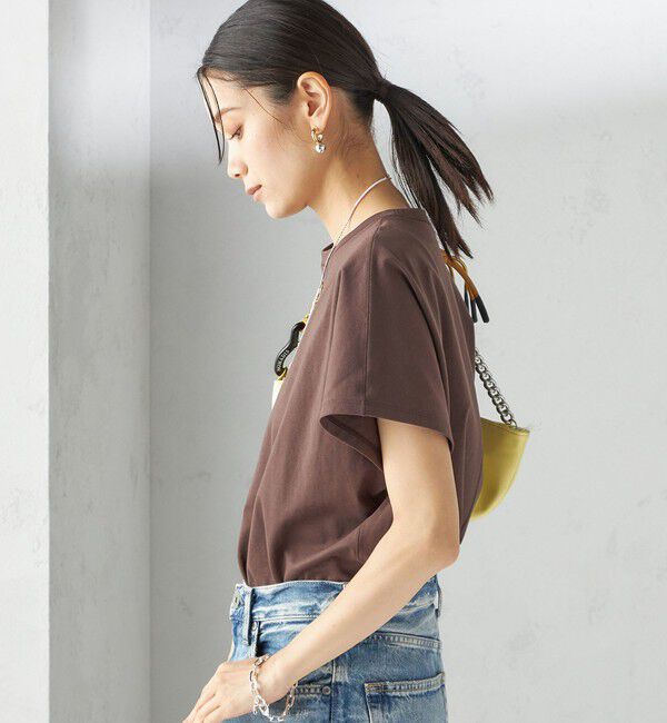 SHIPS for women「《一部追加予約》〈接触冷感〉ポンチ ドルマン TEE」|Tシャツ・カットソー|