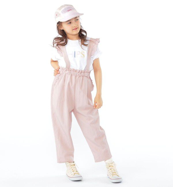 SHIPS KIDS「SHIPS KIDS:100～130cm / ショルダー レース ストラップ パンツ」|その他|