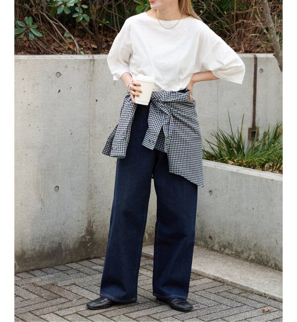 OUTDOOR PRODUCTS Usual Things「追加》スラブテンジク 五分袖TEE」|Tシャツ・カットソー|