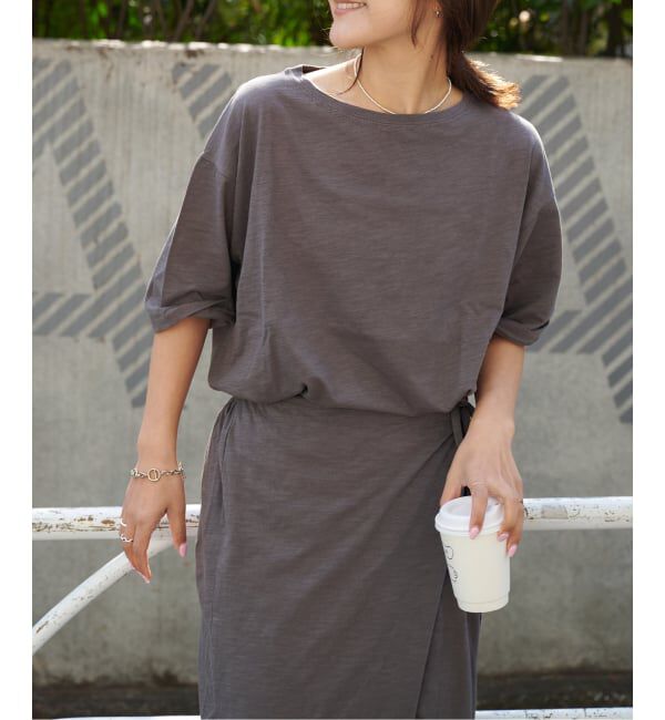 OUTDOOR PRODUCTS Usual Things「追加》スラブテンジク 五分袖TEE」|Tシャツ・カットソー|