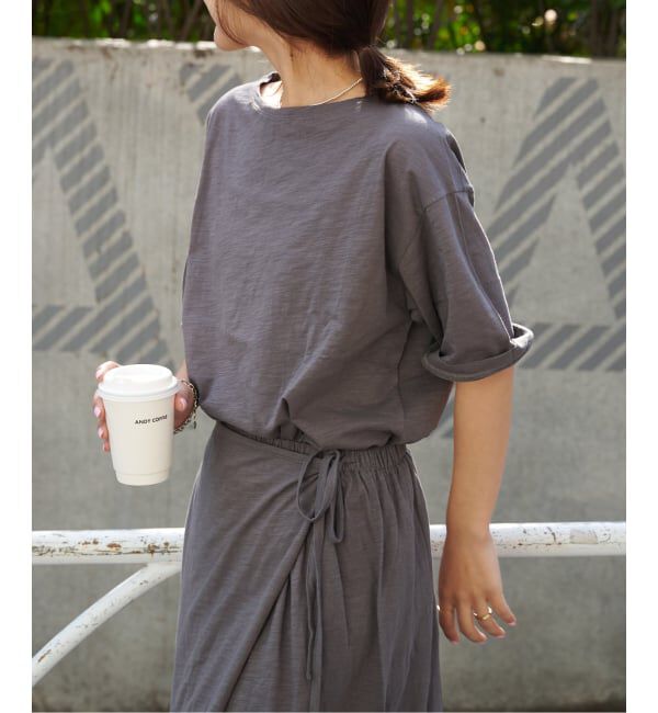 OUTDOOR PRODUCTS Usual Things「追加》スラブテンジク 五分袖TEE」|Tシャツ・カットソー|