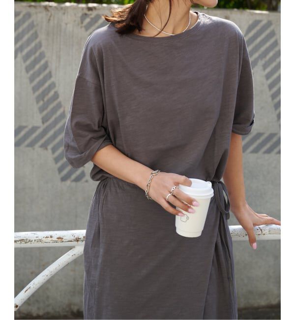 OUTDOOR PRODUCTS Usual Things「追加》スラブテンジク 五分袖TEE」|Tシャツ・カットソー|グレー