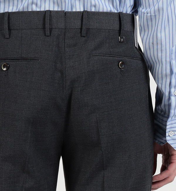 TOMORROWLAND BUYING WEAR「PT TORINO Gentleman Fit ポリエステルウール 1プリーツ スリムスラックス」|スラックス|