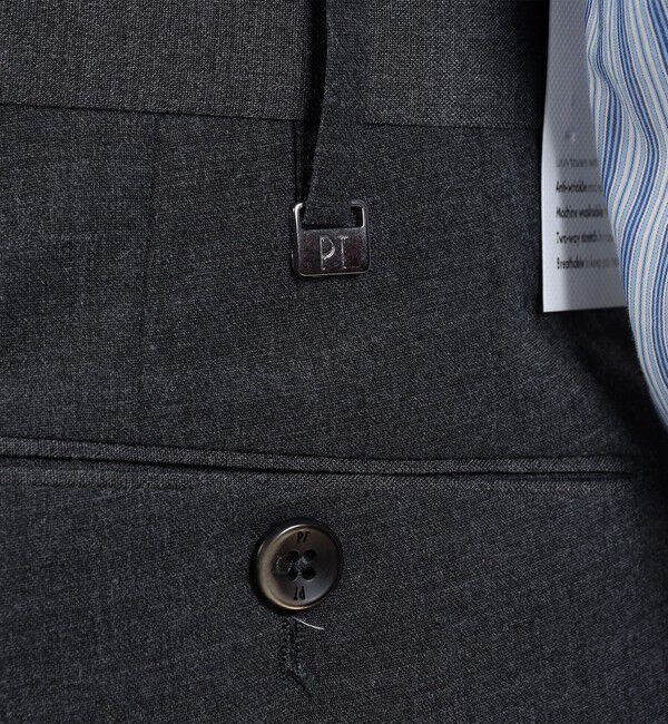 TOMORROWLAND BUYING WEAR「PT TORINO Gentleman Fit ポリエステルウール 1プリーツ スリムスラックス」|スラックス|