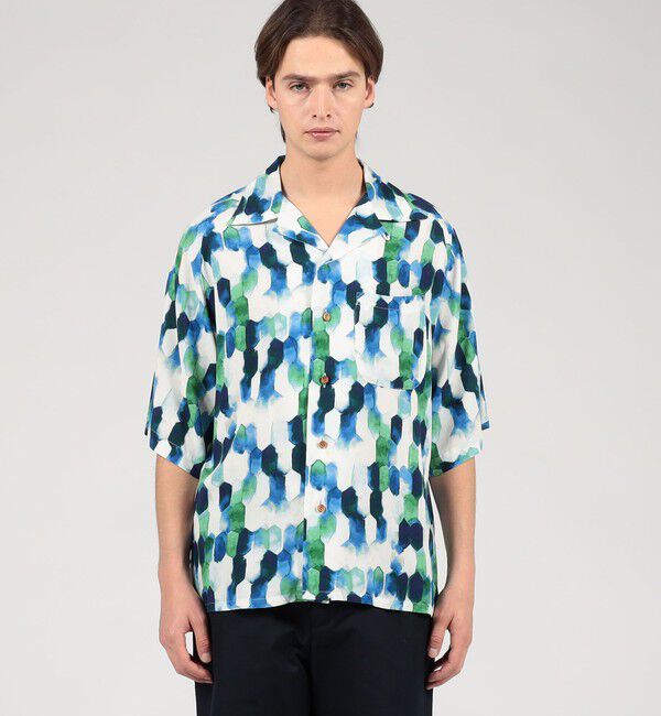 TOMORROWLAND BUYING WEAR「【別注】m's braque レーヨン オープンカラー ハーフスリーブシャツ」|シャツ・ブラウス|