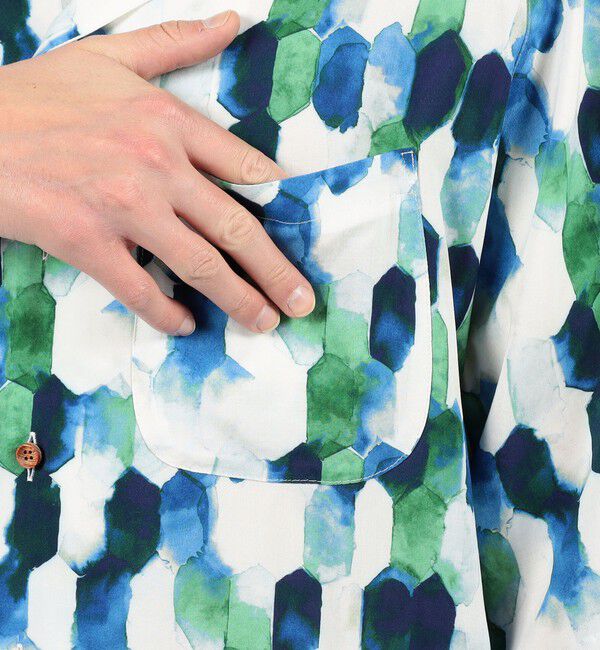 TOMORROWLAND BUYING WEAR「【別注】m's braque レーヨン オープンカラー ハーフスリーブシャツ」|シャツ・ブラウス|