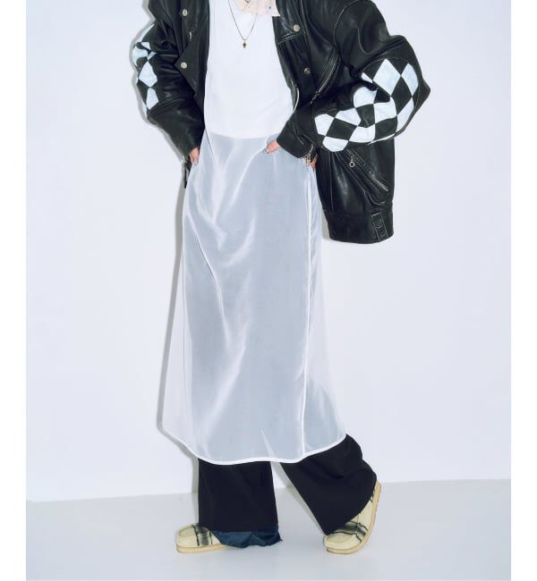  「SHEER DRESS：ワンピース」|ワンピース|ホワイト
