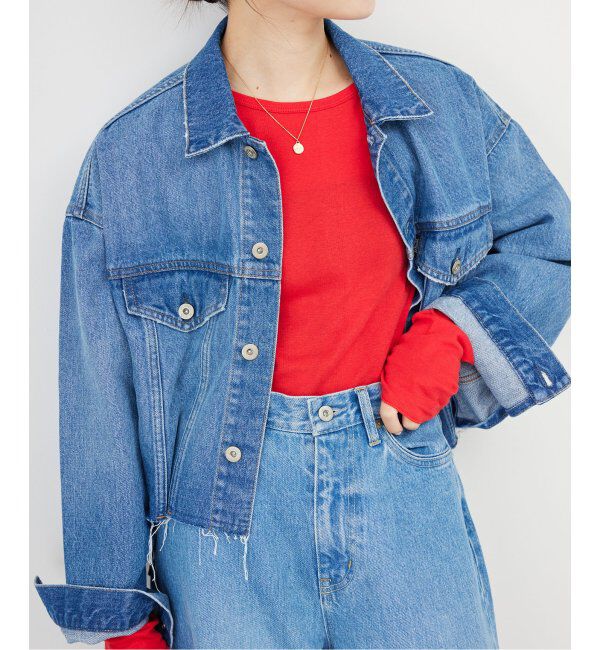 SLOBE IENA「《追加6/一部カラーWEB・店舗限定》miller  SLOBE別注 SHEER RIB クルーネック」|Tシャツ・カットソー|