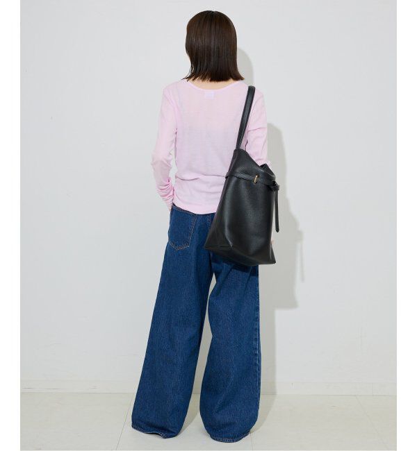 SLOBE IENA「《追加6/一部カラーWEB・店舗限定》miller  SLOBE別注 SHEER RIB クルーネック」|Tシャツ・カットソー|