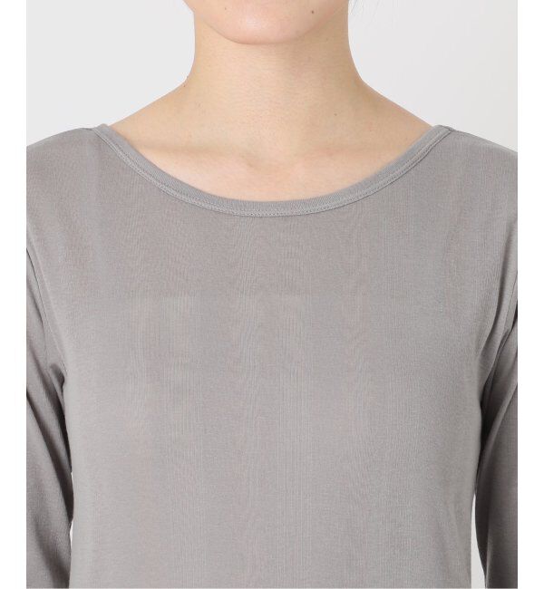SLOBE IENA「《追加6/一部カラーWEB・店舗限定》miller  SLOBE別注 SHEER RIB クルーネック」|Tシャツ・カットソー|