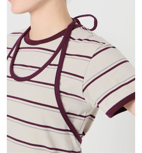 SLOBE IENA「《2枚セット》ホルターネックボーダーTセット」|Tシャツ・カットソー|