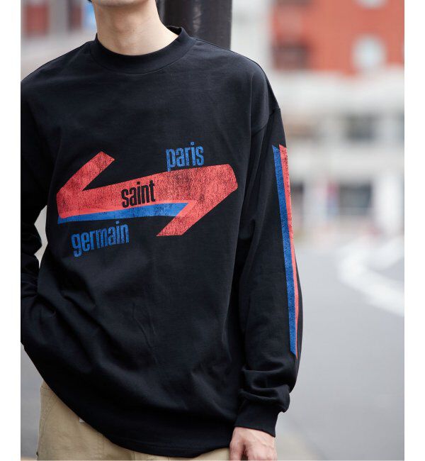 Paris Saint-Germain「【Paris Saint-Germain / パリ・サン＝ジェルマン】JP ROAD L/S TYPE2」|Tシャツ・カットソー|ブラック