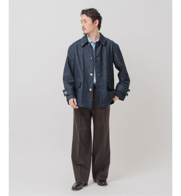 EDIFICE「MACKINTOSH(マッキントッシュ) 別注 HUMBIE/ハンビー デニム SHORT SL」|デニムジャケット|