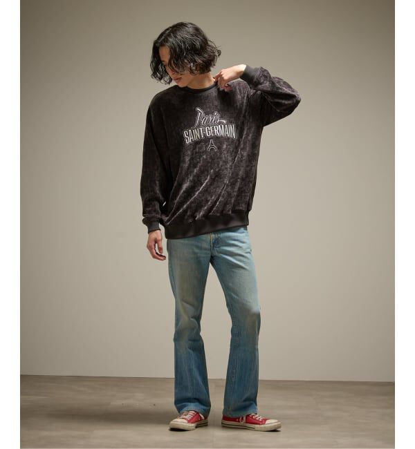 Paris Saint-Germain「【Paris Saint-Germain / パリ・サン＝ジェルマン】  JP Velour Texture Crew」|スウェット・ジャージ|