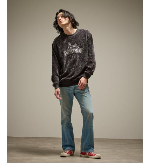 Paris Saint-Germain「【Paris Saint-Germain / パリ・サン＝ジェルマン】  JP Velour Texture Crew」|スウェット・ジャージ|