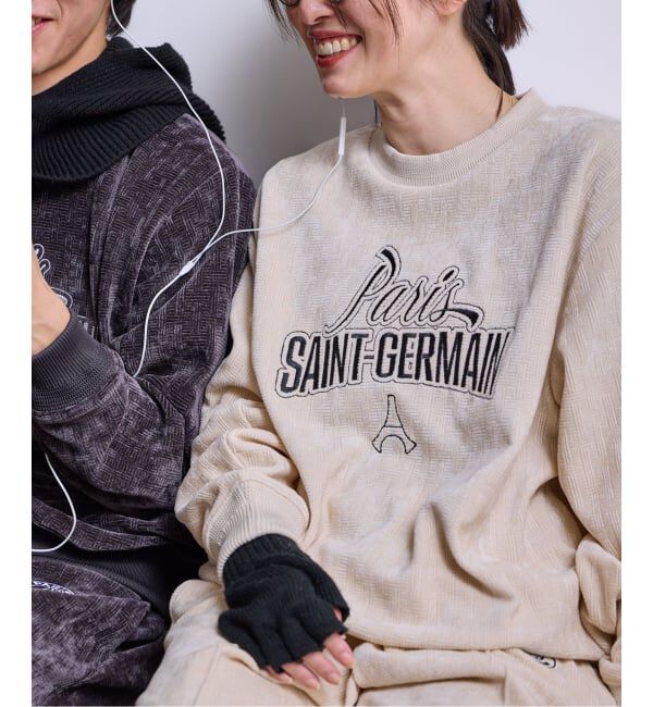 Paris Saint-Germain「【Paris Saint-Germain / パリ・サン＝ジェルマン】  JP Velour Texture Crew」|スウェット・ジャージ|