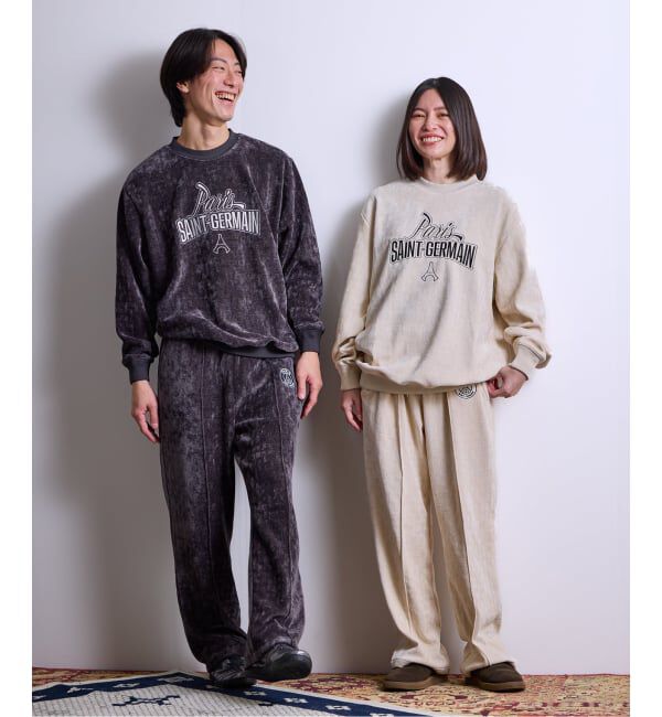 Paris Saint-Germain「【Paris Saint-Germain / パリ・サン＝ジェルマン】  JP Velour Texture Crew」|スウェット・ジャージ|
