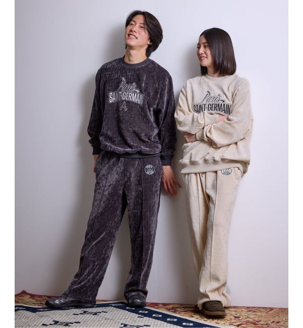 Paris Saint-Germain「【Paris Saint-Germain / パリ・サン＝ジェルマン】  JP Velour Texture Crew」|スウェット・ジャージ|
