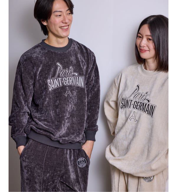 Paris Saint-Germain「【Paris Saint-Germain / パリ・サン＝ジェルマン】  JP Velour Texture Crew」|スウェット・ジャージ|