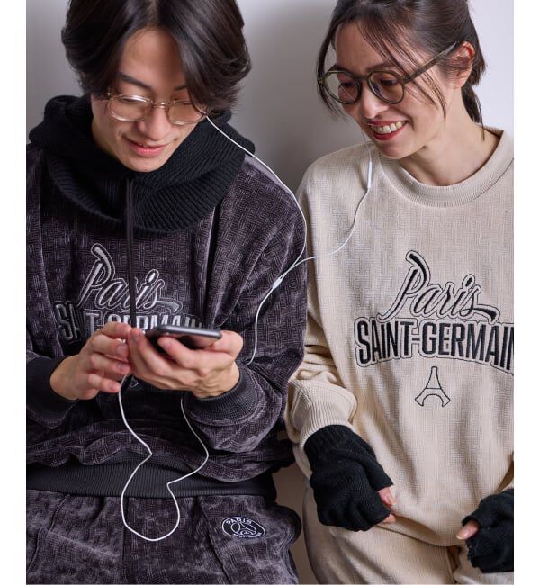 Paris Saint-Germain「【Paris Saint-Germain / パリ・サン＝ジェルマン】  JP Velour Texture Crew」|スウェット・ジャージ|