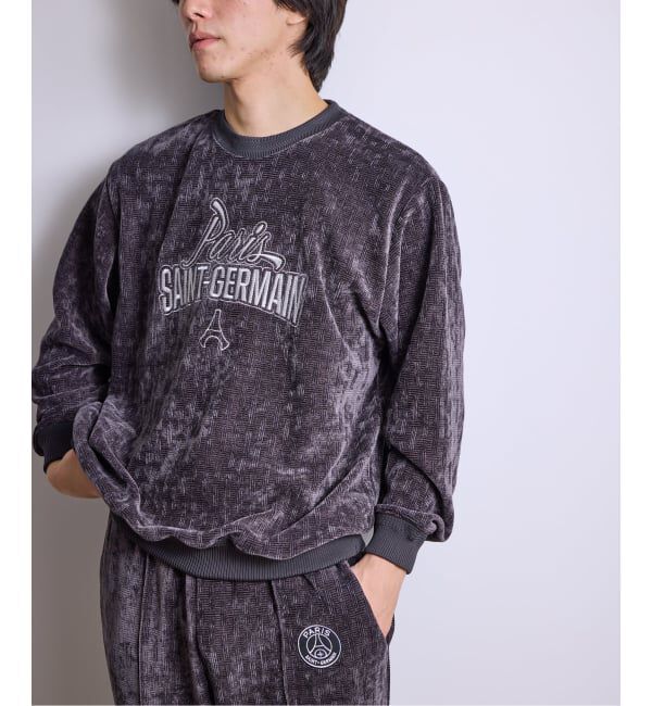 Paris Saint-Germain「【Paris Saint-Germain / パリ・サン＝ジェルマン】  JP Velour Texture Crew」|スウェット・ジャージ|