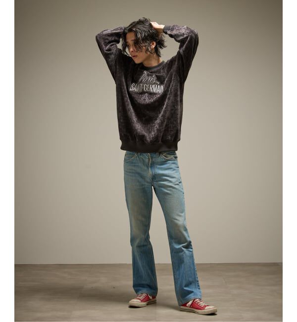 Paris Saint-Germain「【Paris Saint-Germain / パリ・サン＝ジェルマン】  JP Velour Texture Crew」|スウェット・ジャージ|