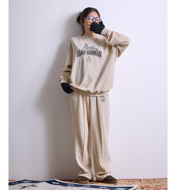 Paris Saint-Germain「【Paris Saint-Germain / パリ・サン＝ジェルマン】  JP Velour Texture Crew」|スウェット・ジャージ|