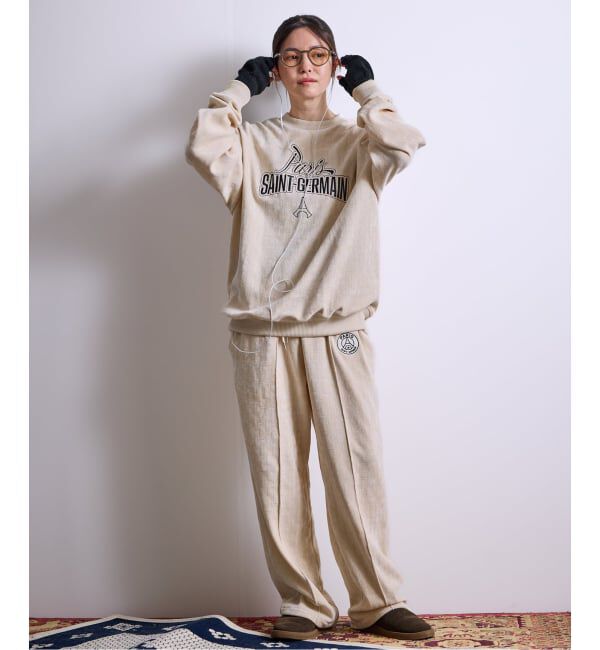 Paris Saint-Germain「【Paris Saint-Germain / パリ・サン＝ジェルマン】  JP Velour Texture Crew」|スウェット・ジャージ|