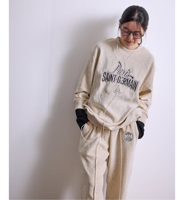 Paris Saint-Germain「【Paris Saint-Germain / パリ・サン＝ジェルマン】  JP Velour Texture Crew」|スウェット・ジャージ|