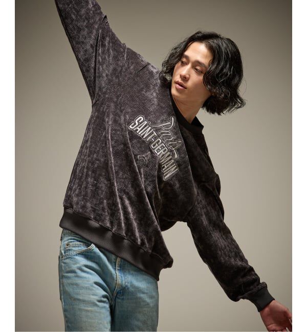 Paris Saint-Germain「【Paris Saint-Germain / パリ・サン＝ジェルマン】  JP Velour Texture Crew」|スウェット・ジャージ|