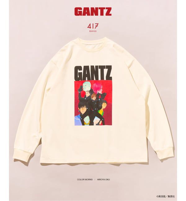 417 EDIFICE「GANTZ / ガンツ 417別注 COLORWORKS L/S Tシャツ」|Tシャツ・カットソー|ホワイト