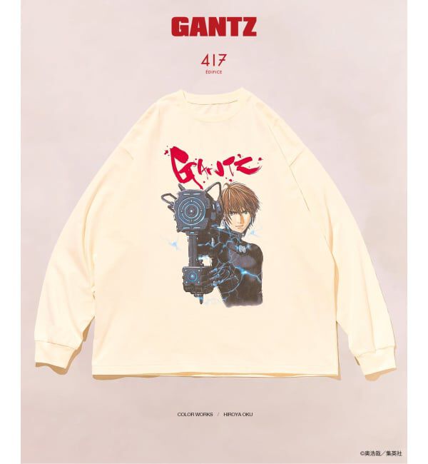 417 EDIFICE「GANTZ / ガンツ 417別注 COLORWORKS L/S Tシャツ」|Tシャツ・カットソー|ホワイト A