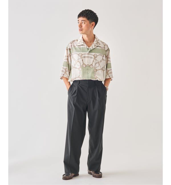 EDIFICE「サイド アジャスト ワイド パンツ」|スラックス|