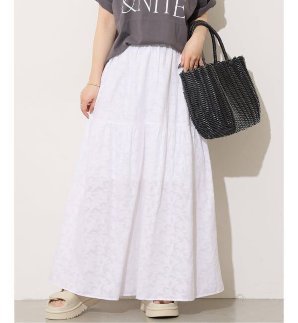 JOURNAL STANDARD relume「《予約》コットンジャガードティアードスカート」|スカート|